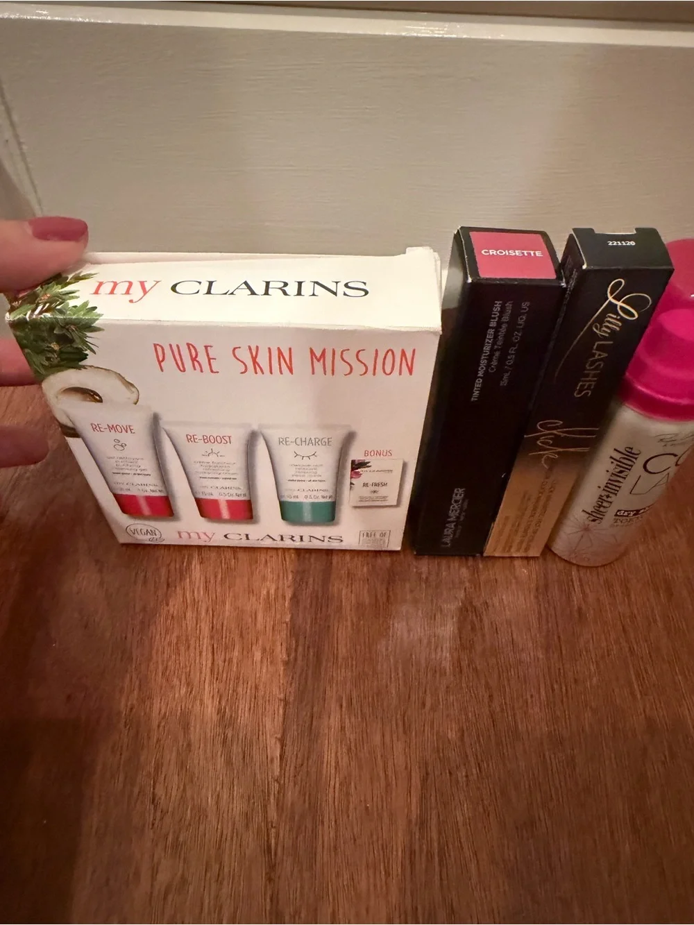 Clarins Pure Skin Mission Primer Set - Pink & Teal
